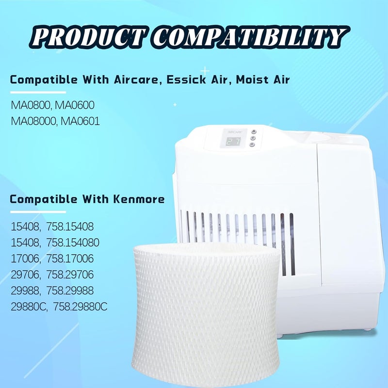 PWEOW MAF2 Humidifier Filter Replacement for AIRCARE Essick Air Moist Air MA0800 MA0600 MA08000 MA0601 for Kenmore 15408 15508 154080 17006 29706 29988 Series Humidifier Super Wick Filter (2-Pack) - Image 3